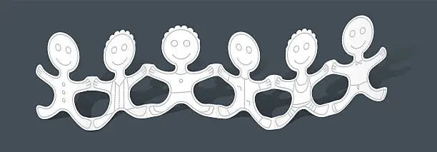 Vector illustration of Paper Chain