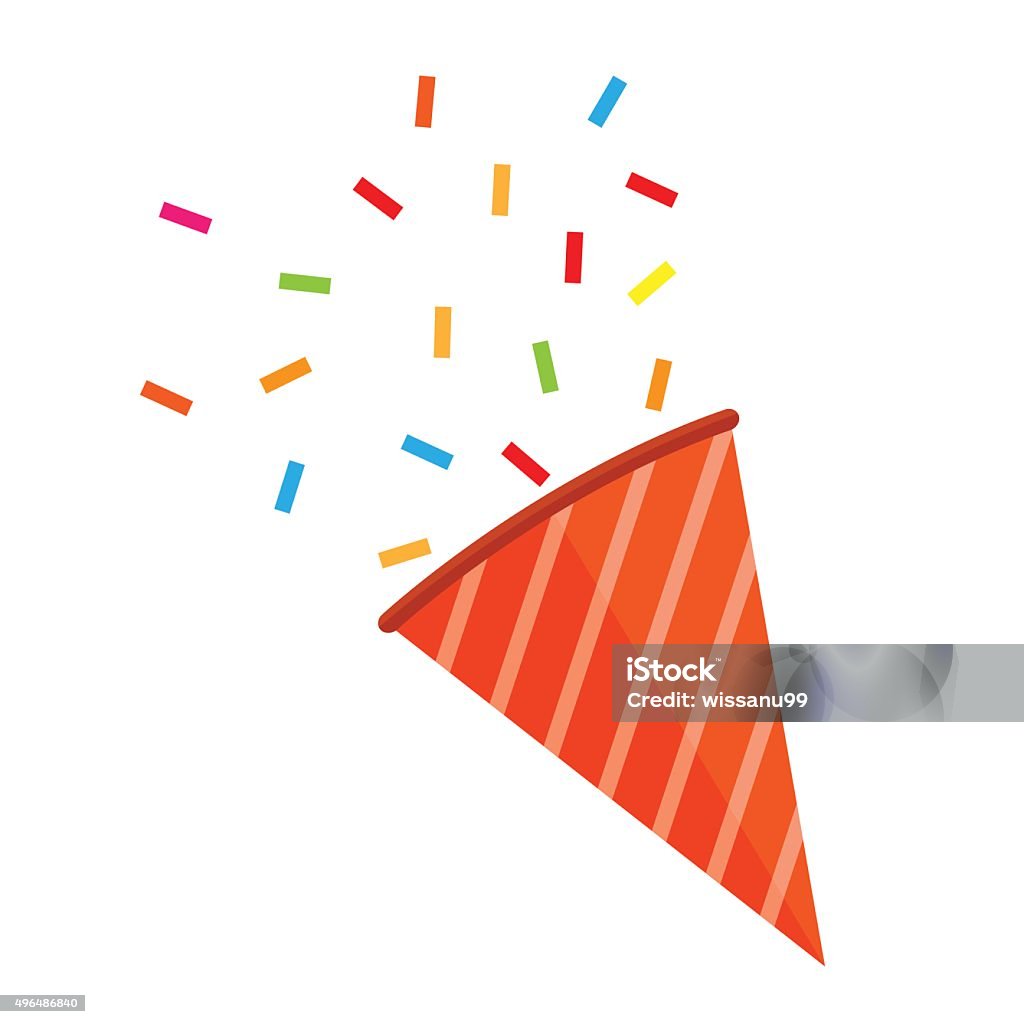 Party Exploded Exploding Party Stock Illustration - Download Image Now - Confetti ...