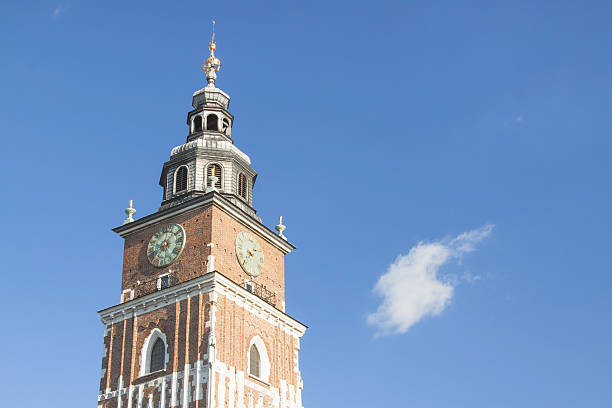 istock Poland, Krakow, Main Market, Town Hall Tower, Sunlit 496487598