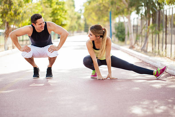 istock Working out together outdoors 496488230