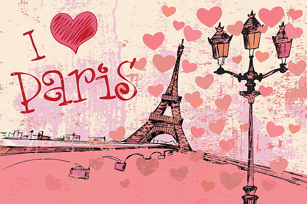 Ilustración de Fondo Grunge De París Con La Torre Eiffel y más Vectores  Libres de Derechos de París - París, Fondos, Farola - iStock