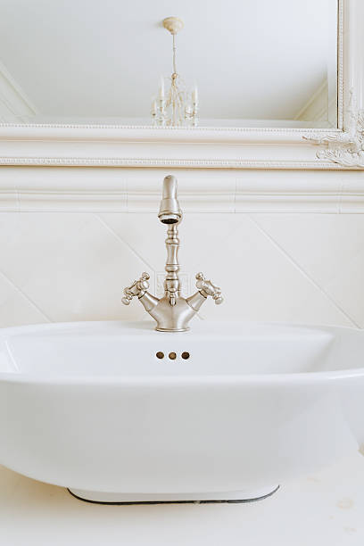 istock Bathroom's stylish washbowl 496489028