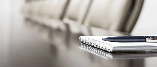 Photo of notepad on a table
