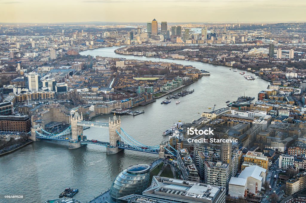 View of London Aerial view of London London - England Stock Photo