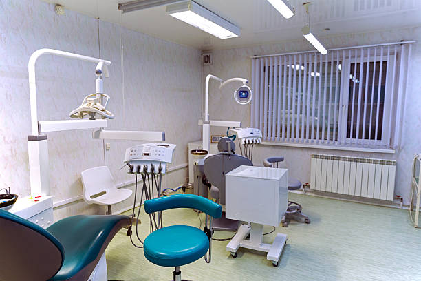 istock Interior dental office - chair and tools 496490548