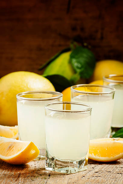 istock Traditional homemade lemon liqueur limoncello 496493634