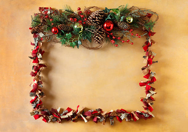 istock Country Christmas Garland Border 496512446