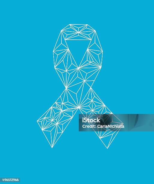 Low Poly Ribbon Reference Awareness Ribbon Low Poly Design Stock Illustration - Download Image ...