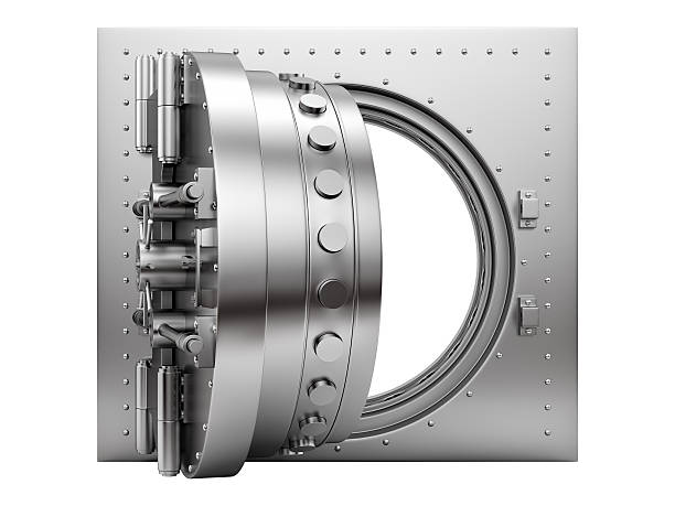 istock render of an open vault door 496513266