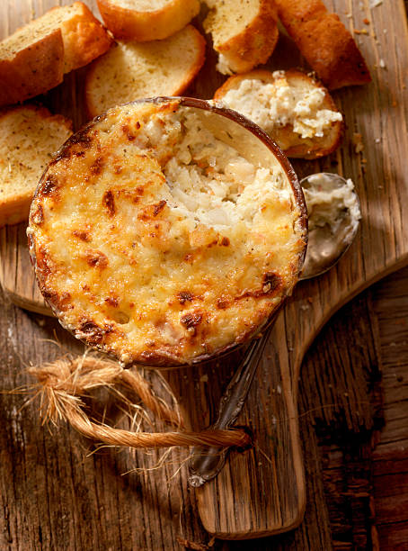 istock Baked Creamy Crab Dip with three Cheeses 496513940