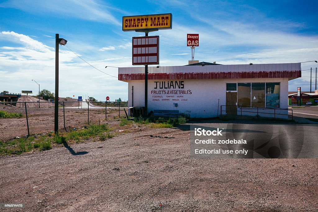 Small Grocery Market Store in New Mexico, USA Deming, New Mexico, United States - July 31, 2013: Small Grocery Store on the periphery of the city  Supermarket Stock Photo