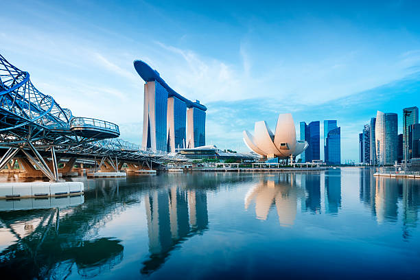 シンガポールマリーナベイサンド, - marina bay sands hotel architecture asia travel destinations ストックフォトと画像