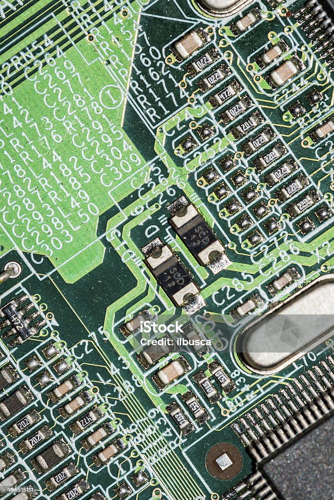 Electronic circuit abstract macro Abstract Stock Photo