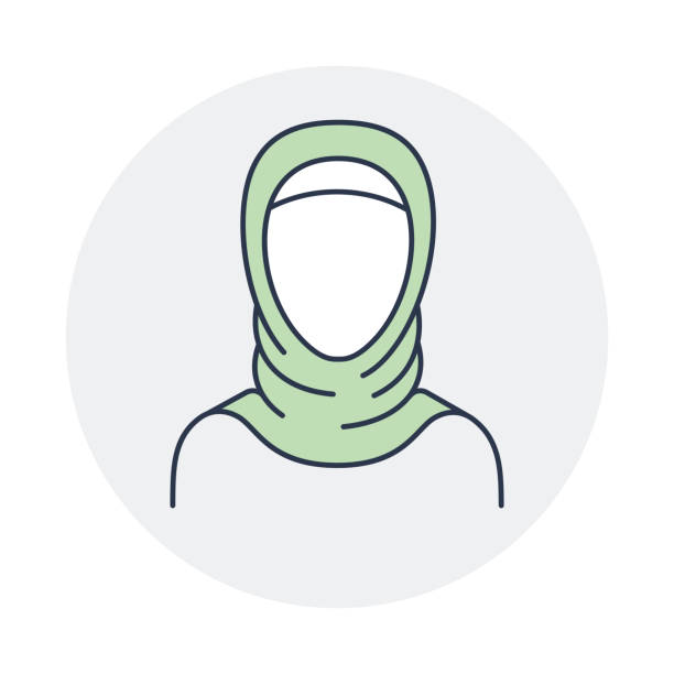 illustrations, cliparts, dessins animés et icônes de femme musulmane - middle eastern ethnicity illustrations