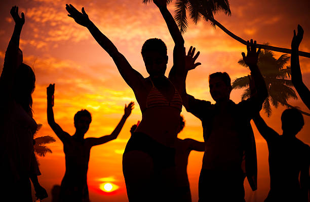 istock Silhouettes of Diverse Multiethnic People Partying 496516239