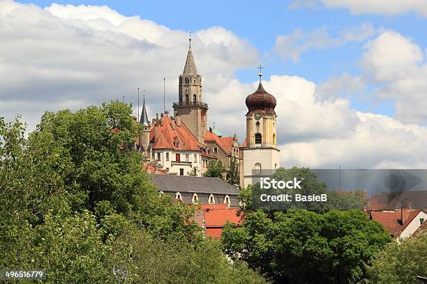 Hohenzollernschloß Und Kirche Stockfoto und mehr Bilder von Architektur - Architektur, Baden-Württemberg, Baum