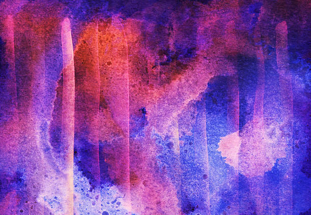 istock Hand painted vibrant colored background with many textures and colors 496517036
