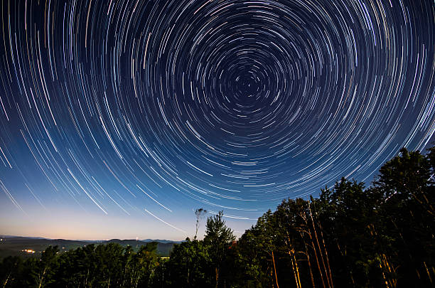 istock Star trails around the North Star 496517063
