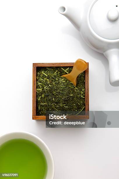 Jananese Green Tea Stock Photo - Download Image Now - Camellia sinensis, Dried Tea Leaves, Green Tea