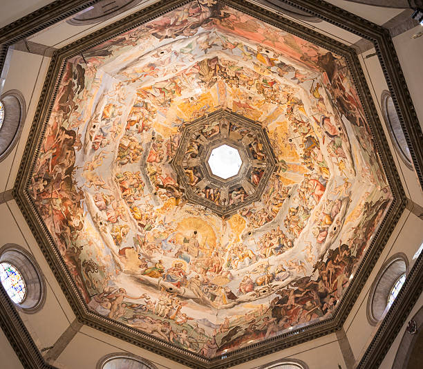 istock Ceiling painting Giotto's bell tower. Florence 496517389