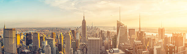 istock The Empire State building and manhattan panorama in NYC 496518181
