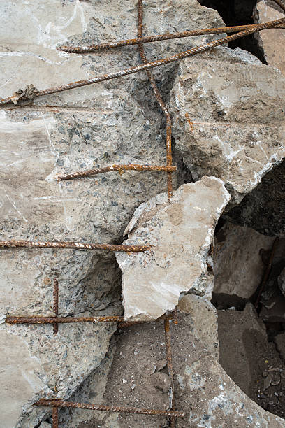 istock Heap of the damaged concrete blocks 496518796