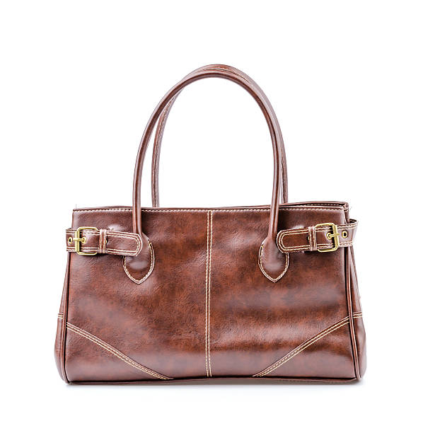 istock Woman leather bag isolated white background 496519065