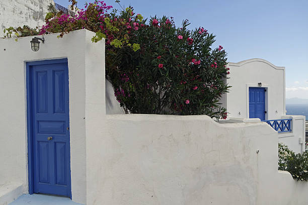 istock traditional greece village pyrgos on santorini 496519186