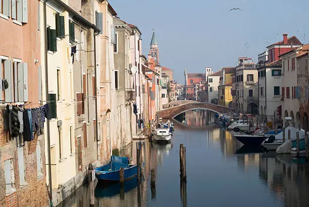 Photo of Italy, Chioggia. View of Canal Vena