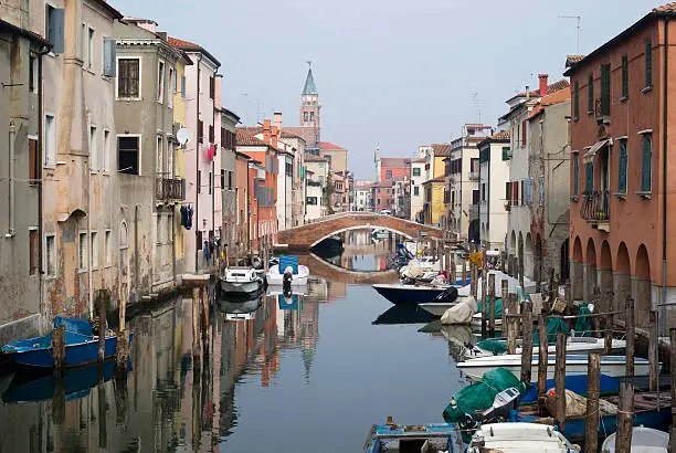 Photo of Italy, Chioggia. View of Canal Vena