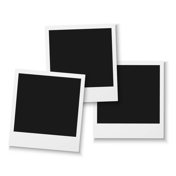istock Set of Vintage Photo Frame Isolated on White Background 496540162