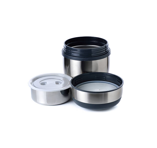 istock stainless steel lunch box on white background 496540732