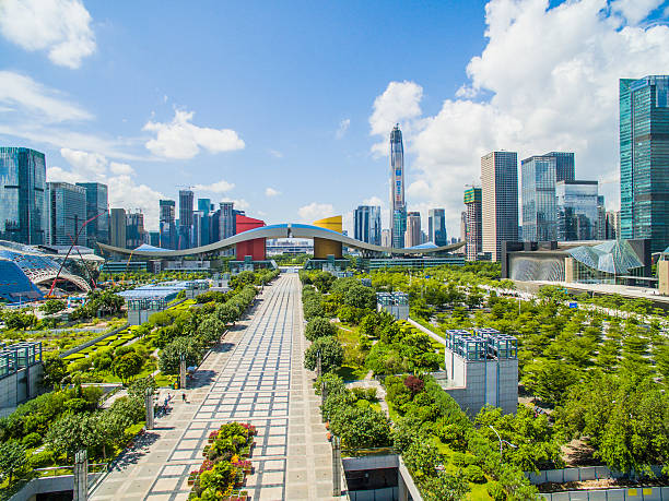 istock Aerial Photography China shenzhen Skyscraper 496542662