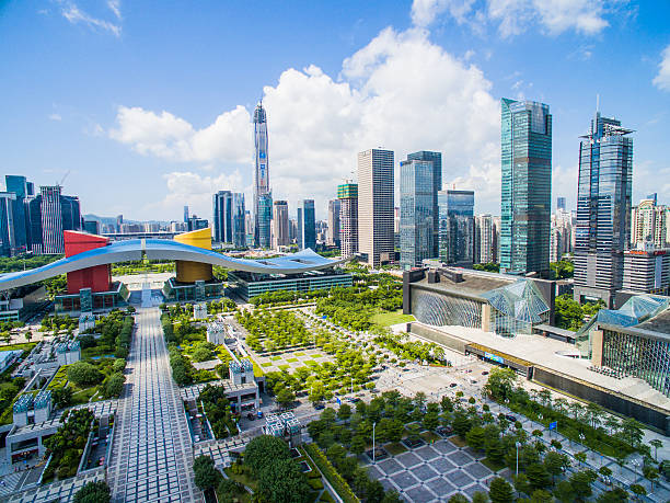 istock Aerial Photography China shenzhen Skyscraper 496542682