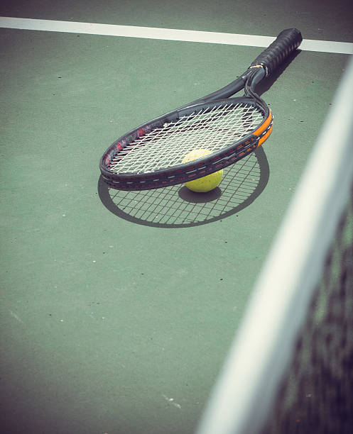 istock Tennis racket with balls 496543084