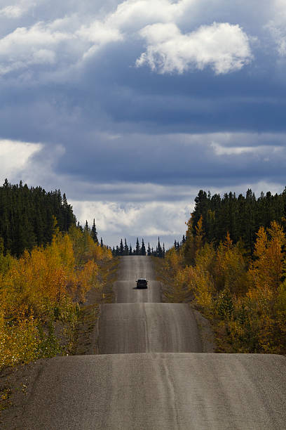istock Driving Cassiar-Stewart Highway in British Columbia 496545464