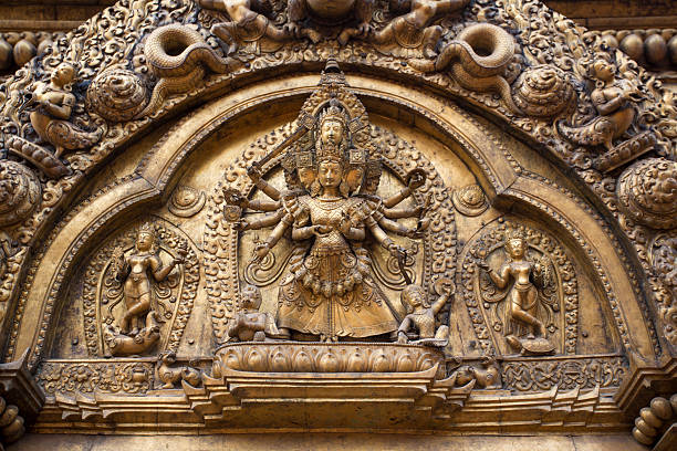 istock Bronze religious statue in Bhaktapur 496547046