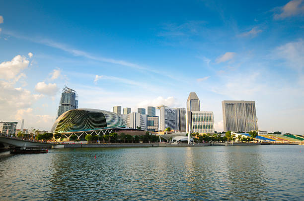 istock Panoramic View of Singapore at Dusk 496547084