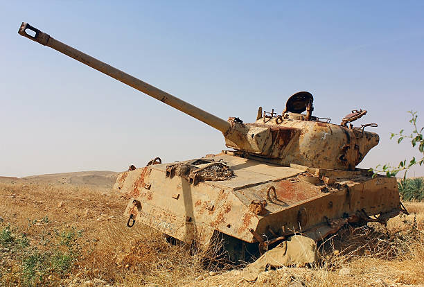 istock old destroyed tank in Israel 496558991