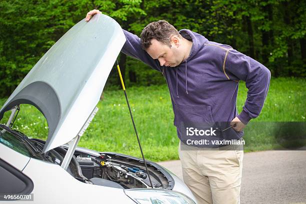 Car Problem Stock Photo - Download Image Now - Adult, Adults Only, Broken