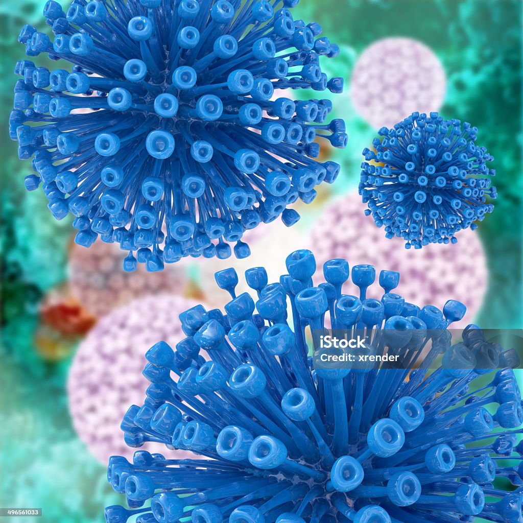 Retrovirus - 3d confectionné illustration - Photo de Acide ribonucléique libre de droits