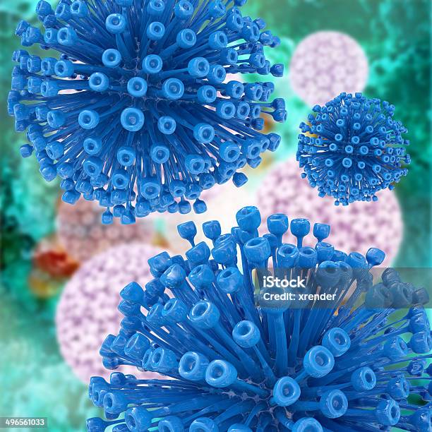Photo libre de droit de Retrovirus 3d Confectionné Illustration banque d'images et plus d'images libres de droit de Acide ribonucléique - Acide ribonucléique, Agression, Bactérie