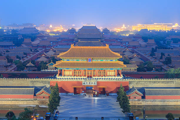 Forbidden City Forbidden City in Beijing China tiananmen square stock pictures, royalty-free photos & images