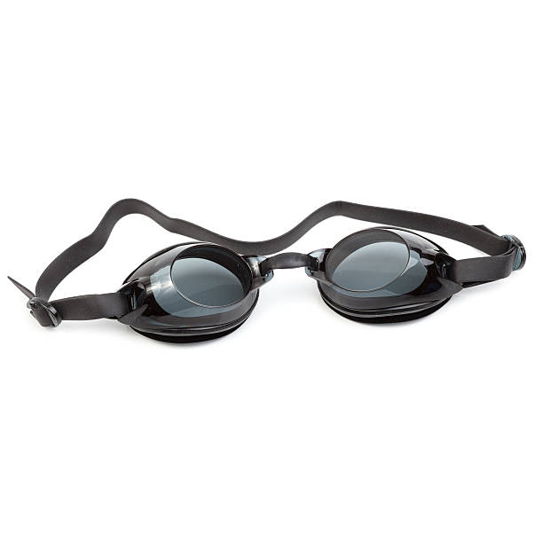 istock Swimming goggles glasses isolated on white background 496561129