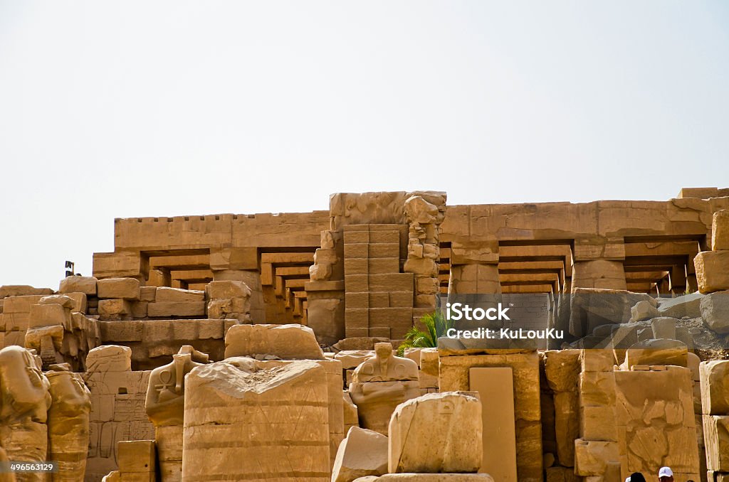 Karnak Temple view on obelisks and Great Hypostyle Hall, Luxor, Karnak Temple view on obelisks and Great Hypostyle Hall, Luxor, Egypt Africa Stock Photo