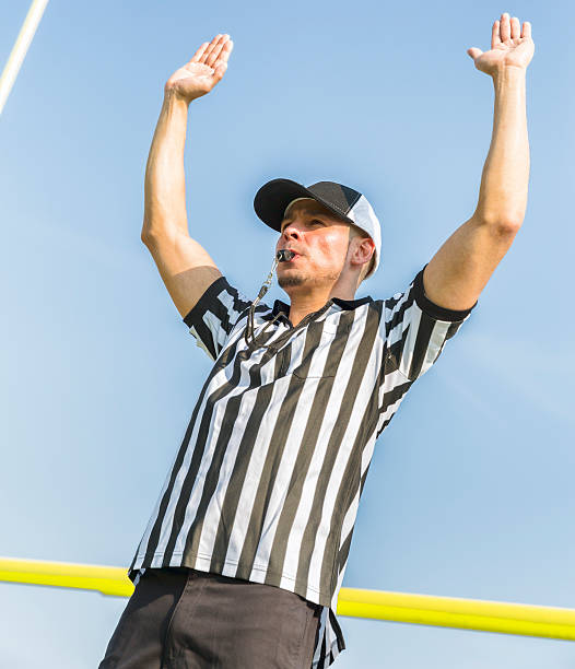 istock Football Referee Signals Touchdown 496563147