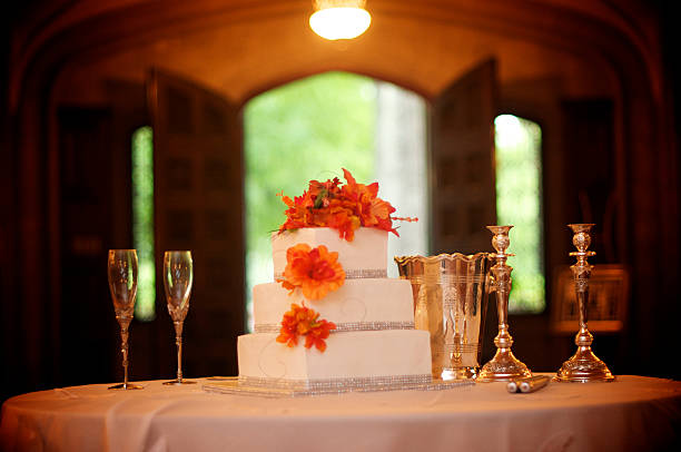 wedding cake stock photo