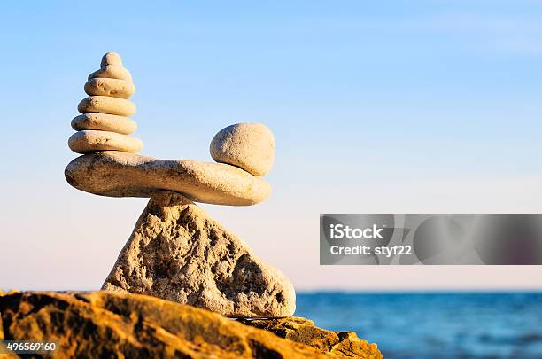 Equability Of Stones Stock Photo - Download Image Now - 2015, Balance, Beach