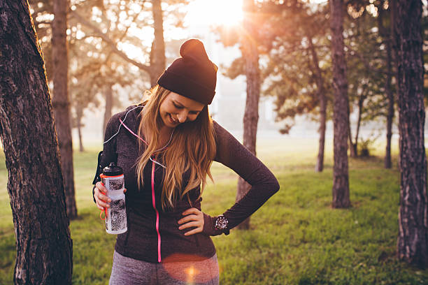 istock Running is the best idea for end of the day. 496578308