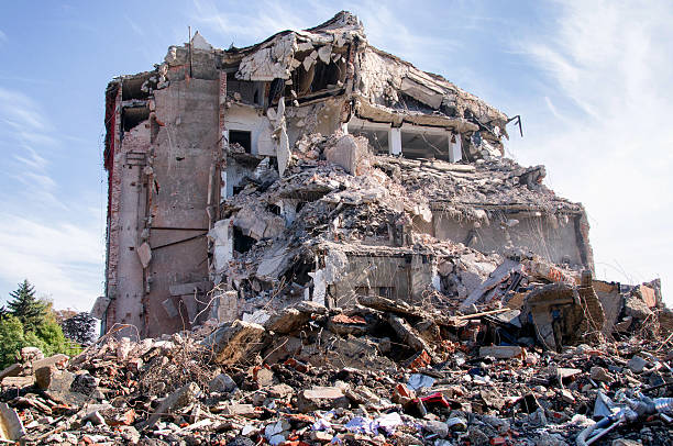 istock Demolition of buildings in urban 496579932